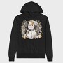 Gold Snowman Circle, Hanorac Oversize Barbati (Unisex)