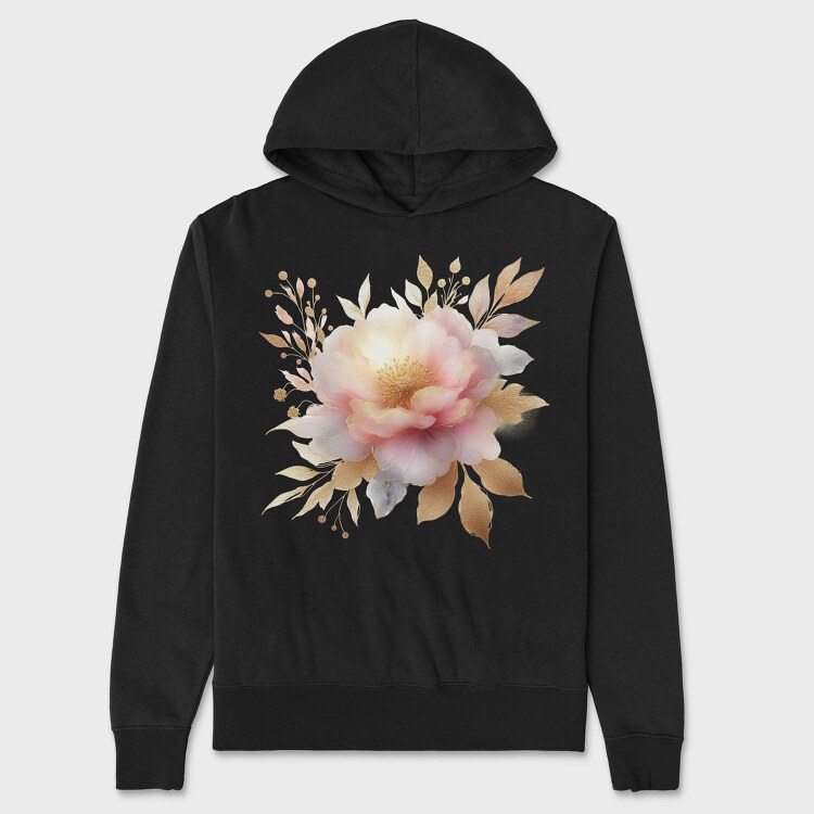 Golden Aura Glow, Hanorac Oversize Barbati (Unisex)