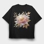 Golden Aura Glow, Tricou Oversize Barbati (Unisex)