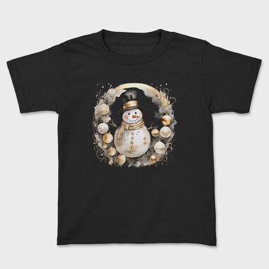 Golden Christmas Snowman, Tricou Copii