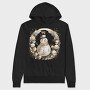 Golden Christmas Snowman, Hanorac Oversize Barbati (Unisex)