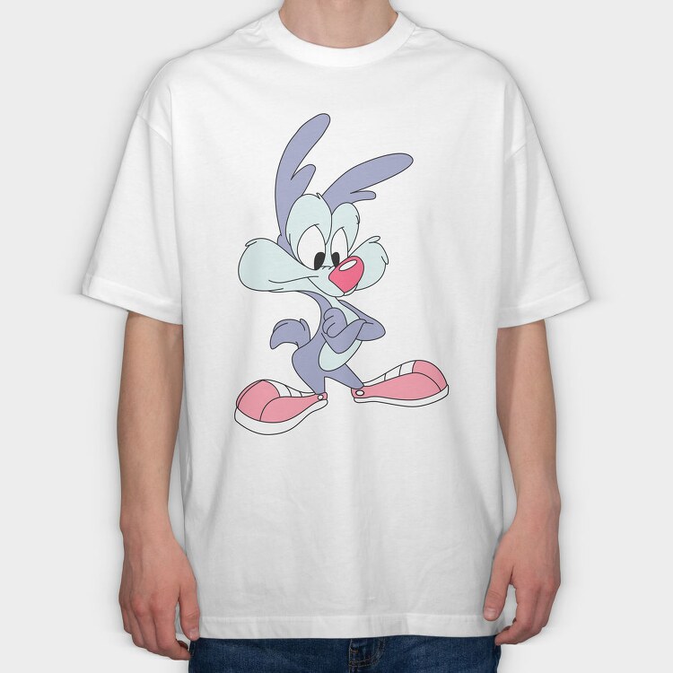 Looney Bunny Sneaker, Tricou Oversize Barbati (Unisex)