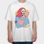 Skeleton Sphynx Cat, Tricou Oversize Barbati (Unisex)