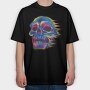 Skull Effect Colorful, Tricou Oversize Barbati (Unisex)
