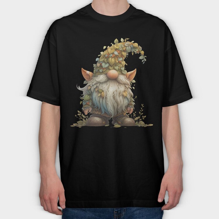 Gnome Fall Hat, Tricou Oversize Barbati (Unisex)