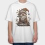 Gnome Holly Mistletoe, Tricou Oversize Barbati (Unisex)