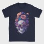 Skull Flowers Glasses, Tricou Barbati (Unisex)