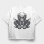 Skull Engineer, Tricou Oversize Barbati (Unisex)