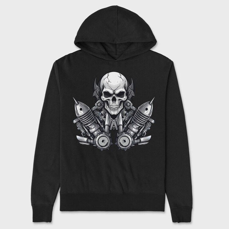 Skull Engineer, Hanorac Oversize Barbati (Unisex)