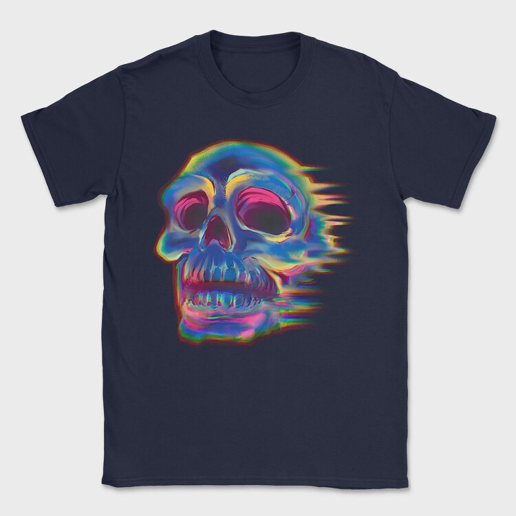 Skull Effect Colorful, Tricou Barbati (Unisex)