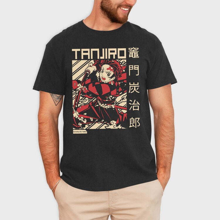 Tanjiro Demon Slayer, Tricou Barbati (Unisex)
