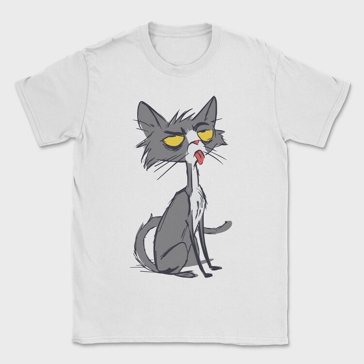 Skinny Funny Cat, Tricou Barbati (Unisex)