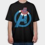 Avengers Shield 1, Tricou Oversize Barbati (Unisex)