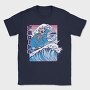 Skeleton Surf, Tricou Barbati (Unisex)