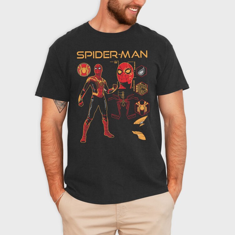 Spider Tech Suit, Tricou Barbati (Unisex)