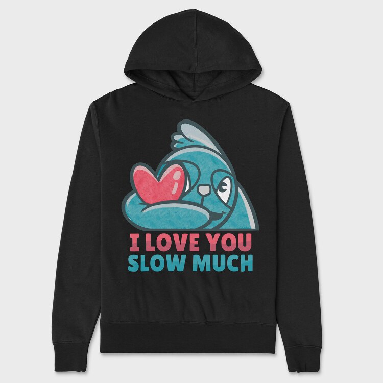 Heart Sloth, Hanorac Oversize Barbati (Unisex)