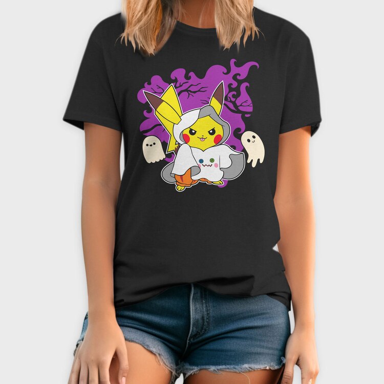 Pikachu Ghost Costume, Tricou Barbati (Unisex)