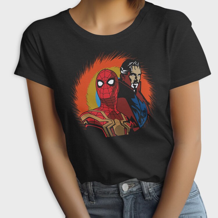 Spiderman Skull Burst, Tricou Femei