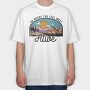 Go Where Most Alive, Tricou Oversize Barbati (Unisex)