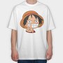 Luffy Smile, Tricou Oversize Barbati (Unisex)