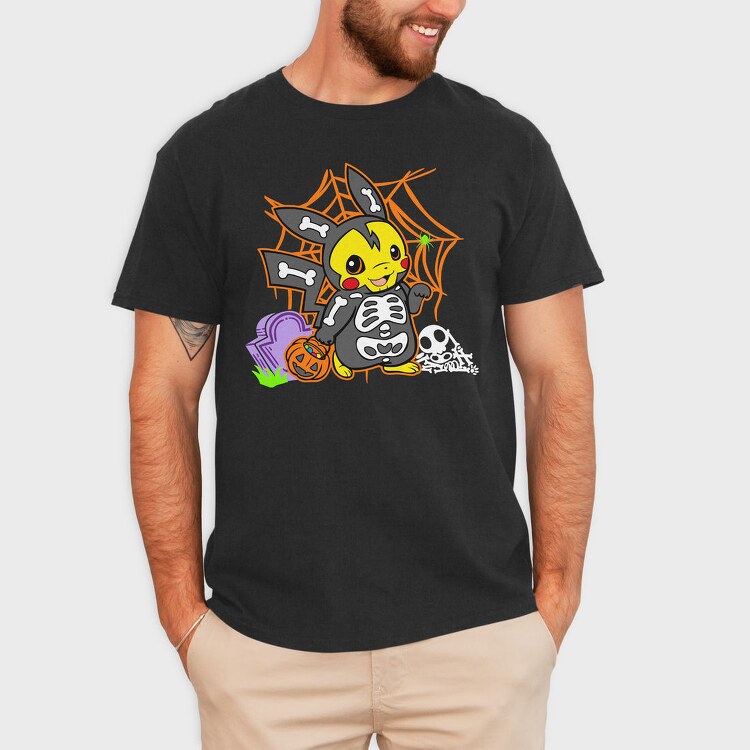 Pikachu Halloween Costume, Tricou Barbati (Unisex)