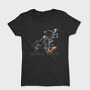 Skeleton Flames Moto, Tricou Femei