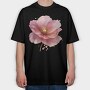 Gold Petal Glow, Tricou Oversize Barbati (Unisex)