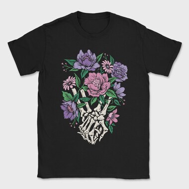Skeleton Hands Flower, Tricou Barbati (Unisex)