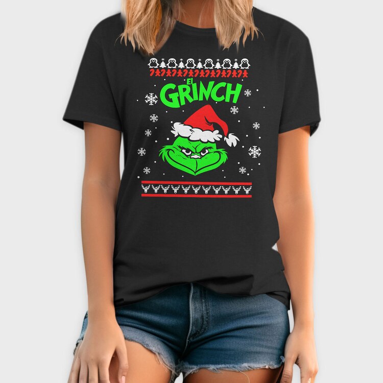 El Grinch Xmas, Tricou Barbati (Unisex)