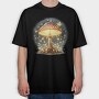 Glowing Mushroom Glow, Tricou Oversize Barbati (Unisex)
