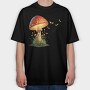 Glowing Mushroom Mystique, Tricou Oversize Barbati (Unisex)