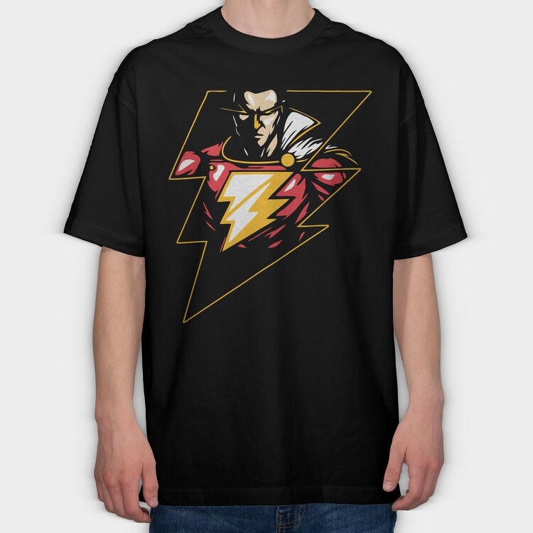 Electric Lightning Bolt, Tricou Oversize Barbati (Unisex)