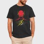 Electric Red Lightning, Tricou Barbati (Unisex)