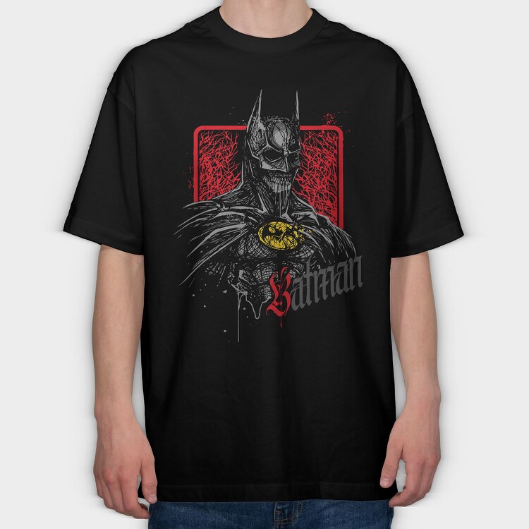 Batman Blood Batman, Tricou Oversize Barbati (Unisex)
