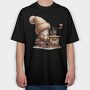 Gnome Coffee Grinder, Tricou Oversize Barbati (Unisex)