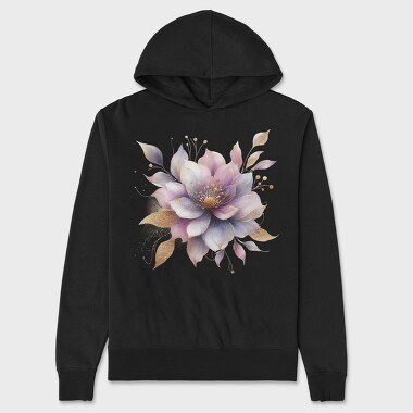 Golden Lotus Glow, Hanorac Oversize Barbati (Unisex)
