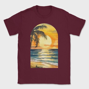 Golden Palms Dawn, Tricou Barbati (Unisex)