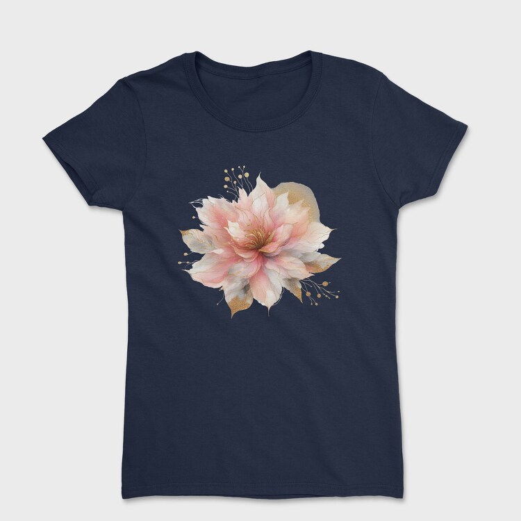Golden Petals Glow, Tricou Femei