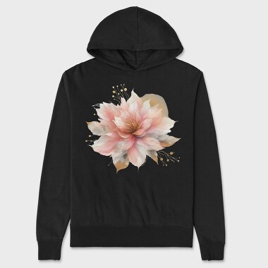 Golden Petals Glow, Hanorac Oversize Barbati (Unisex)