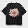 Golden Petals Glow, Tricou Oversize Barbati (Unisex)