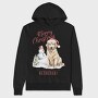 Golden Retriever Christmas Puns, Hanorac Oversize Barbati (Unisex)