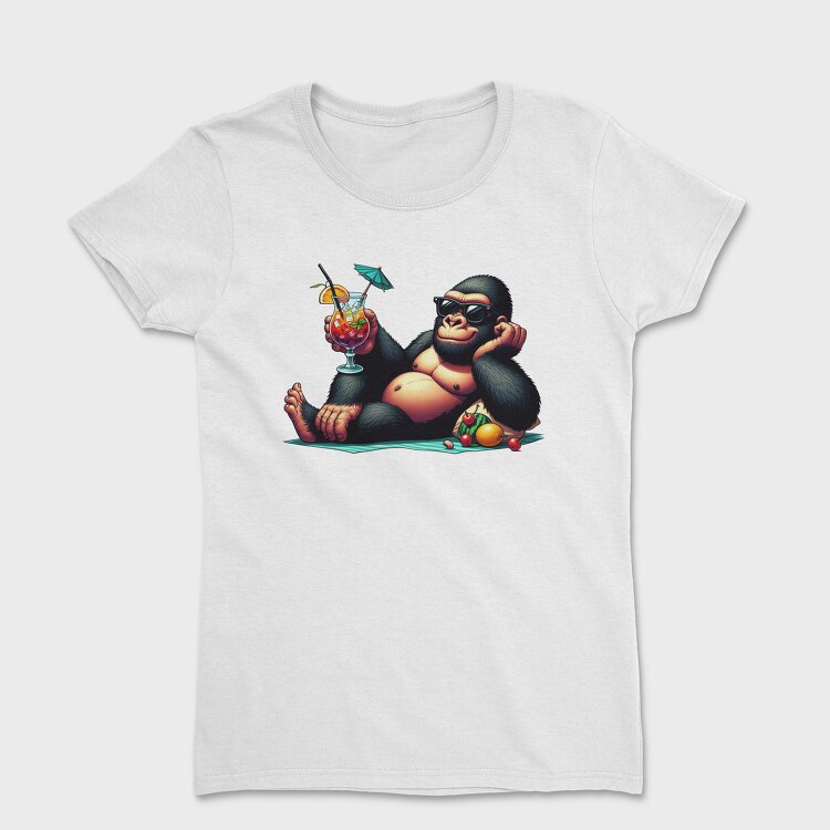 Gorilla Cocktail Sunglasses, Tricou Femei
