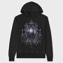Gothic Chandelier Sublimation, Hanorac Oversize Barbati (Unisex)