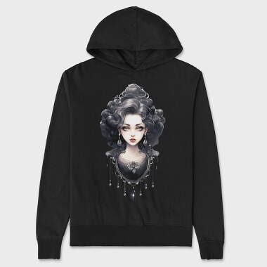 Gothic Fairytale Necklace, Hanorac Oversize Barbati (Unisex)