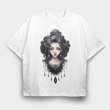 Gothic Fairytale Necklace, Tricou Oversize Barbati (Unisex)