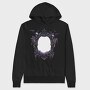 Gothic Halloween Mirror, Hanorac Oversize Barbati (Unisex)