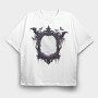 Gothic Halloween Mirror, Tricou Oversize Barbati (Unisex)