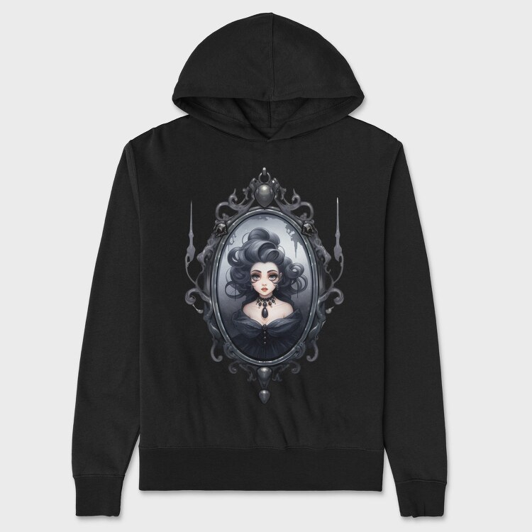 Gothic Lady Necklace, Hanorac Oversize Barbati (Unisex)
