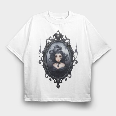 Gothic Lady Necklace, Tricou Oversize Barbati (Unisex)