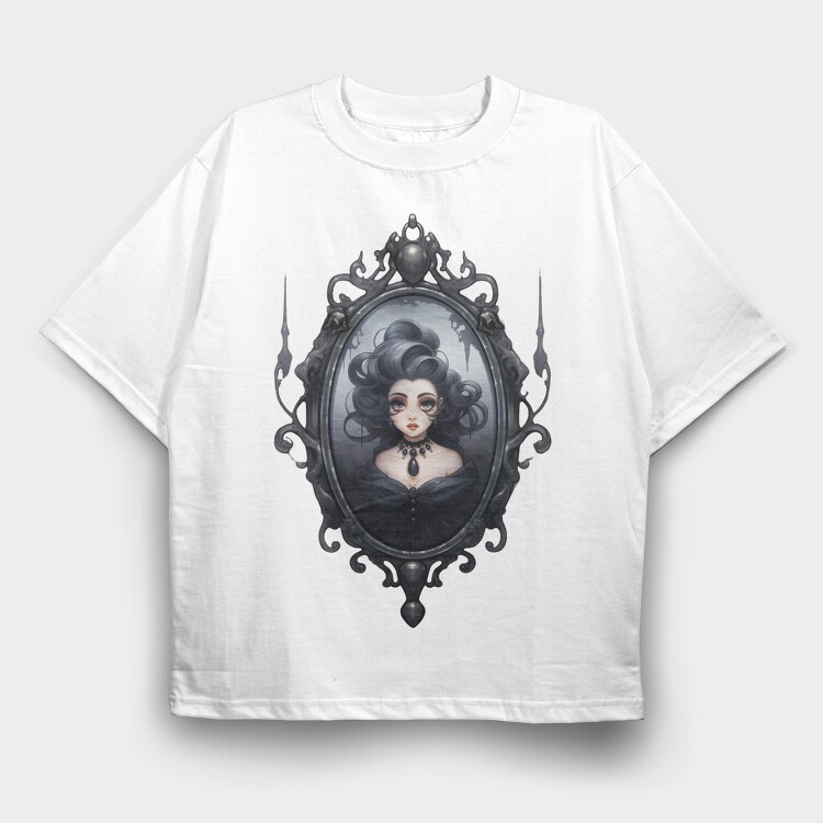 Gothic Lady Necklace, Tricou Oversize Barbati (Unisex)
